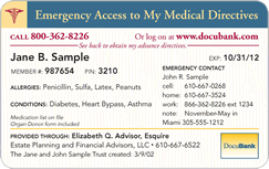 Sample Member Card
